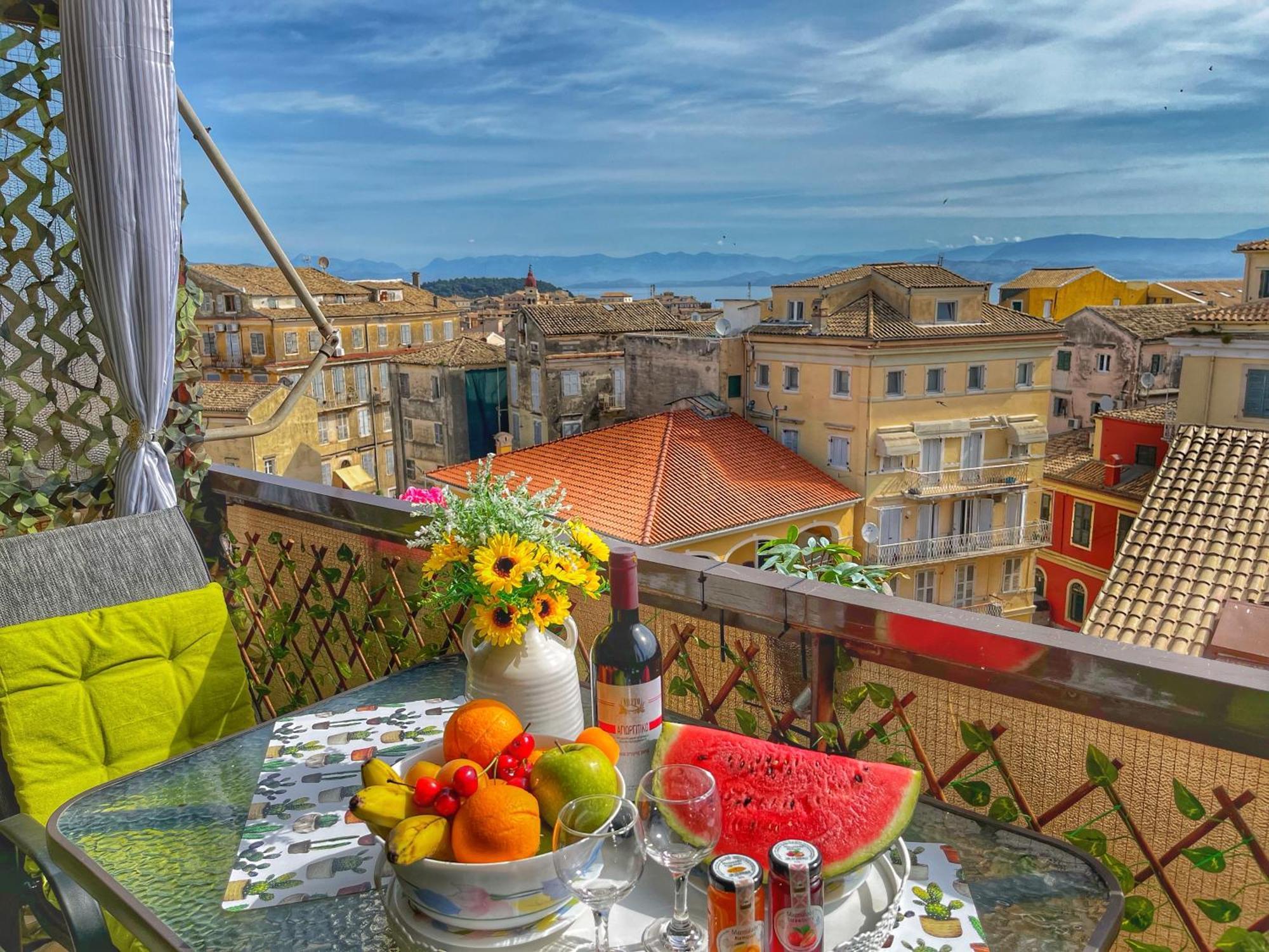 Corfu Panoramic View All The City Luaran gambar
